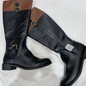 brand new leather boots